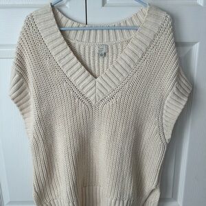 a new day Women's V-Neck Sweater in Cream
